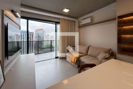 Sala de apartamento à venda com 1 quarto, 42m² em Vila Olímpia, São Paulo