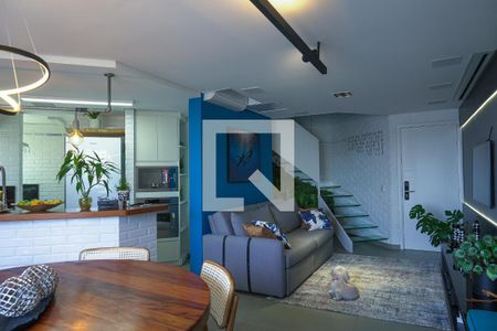 Sala de apartamento à venda com 1 quarto, 104m² em Jardim, Santo André