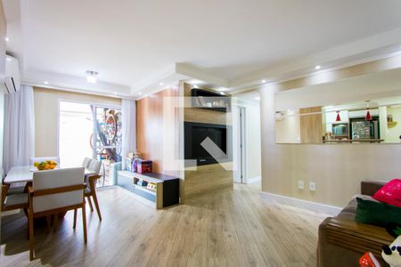 Sala de apartamento à venda com 3 quartos, 83m² em Vila Valparaíso, Santo André