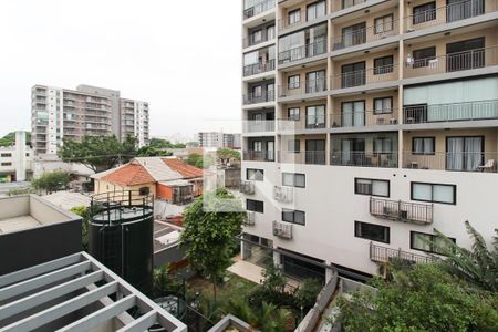 Quarto Varanda de apartamento à venda com 1 quarto, 22m² em Indianópolis, São Paulo