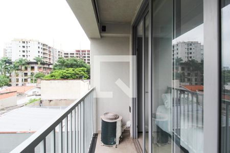 Quarto Varanda de apartamento à venda com 1 quarto, 22m² em Indianópolis, São Paulo