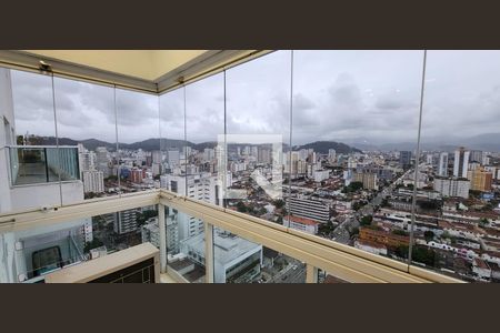 Varanda da Sala de apartamento para alugar com 2 quartos, 96m² em Boqueirão, Santos