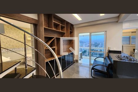 Sala de apartamento para alugar com 2 quartos, 96m² em Boqueirão, Santos