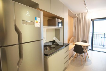 Cozinha de kitnet/studio para alugar com 1 quarto, 27m² em Vila Buarque, São Paulo