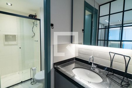 Banheiro de kitnet/studio para alugar com 1 quarto, 37m² em Vila Monte Alegre, São Paulo