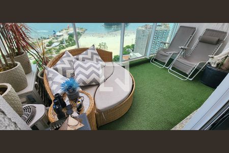 Varanda da Sala de apartamento para alugar com 2 quartos, 93m² em José Menino, Santos