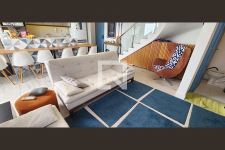 Sala de apartamento para alugar com 2 quartos, 93m² em José Menino, Santos