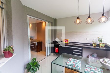 Varanda Gourmet de apartamento à venda com 3 quartos, 117m² em Fernão Dias, Belo Horizonte
