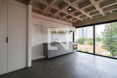 Sala de apartamento para alugar com 1 quarto, 47m² em Cidade Monções, São Paulo