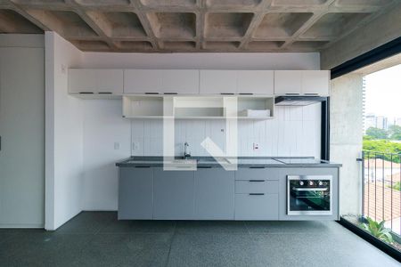 Sala de apartamento para alugar com 1 quarto, 47m² em Cidade Monções, São Paulo