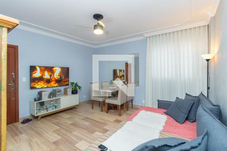 Sala de apartamento à venda com 2 quartos, 69m² em Sagrada Família, Belo Horizonte