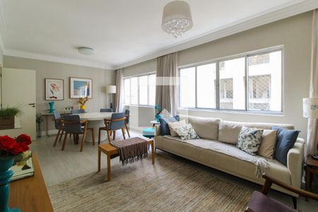 Sala de apartamento para alugar com 3 quartos, 125m² em Cerqueira César, São Paulo