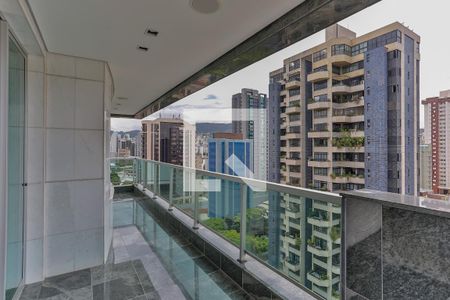Varanda de apartamento à venda com 4 quartos, 269m² em Savassi, Belo Horizonte