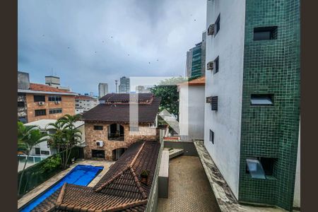 Vista da Sala de apartamento para alugar com 2 quartos, 112m² em Loteamento João Batista Julião, Guarujá