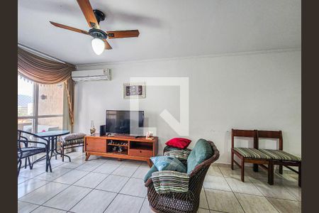 Sala de apartamento para alugar com 2 quartos, 84m² em Vila Júlia, Guarujá