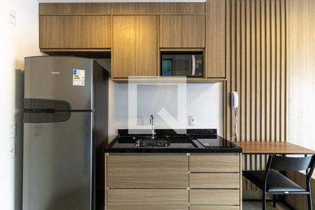 Cozinha de kitnet/studio para alugar com 1 quarto, 27m² em Vila Buarque, São Paulo