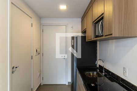 Cozinha de kitnet/studio para alugar com 1 quarto, 27m² em Vila Buarque, São Paulo