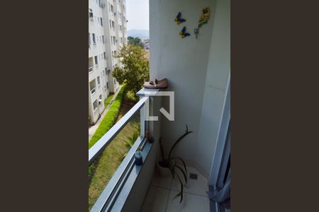 Varanda da Sala de apartamento à venda com 2 quartos, 62m² em Taquara, Rio de Janeiro