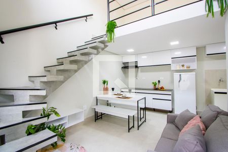 Sala/Cozinha/Área de serviço de apartamento para alugar com 1 quarto, 35m² em Silveira, Santo André