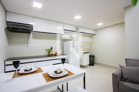 Sala/Cozinha/Área de serviço de apartamento para alugar com 1 quarto, 35m² em Silveira, Santo André