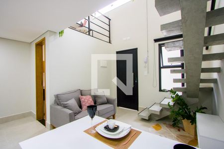 Sala/Cozinha/Área de serviço de apartamento para alugar com 1 quarto, 35m² em Silveira, Santo André