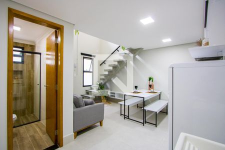 Sala/Cozinha/Área de serviço de apartamento para alugar com 1 quarto, 35m² em Silveira, Santo André