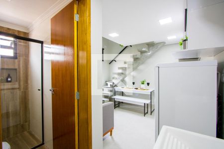 Sala/Cozinha/Área de serviço de kitnet/studio para alugar com 1 quarto, 25m² em Silveira, Santo André