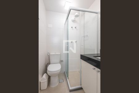 Banheiro da Suíte de apartamento à venda com 1 quarto, 24m² em Sumarezinho, São Paulo