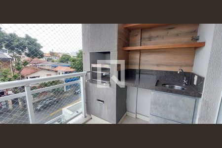 Varanda Sala de apartamento à venda com 2 quartos, 65m² em Vila Leopoldina, Santo André