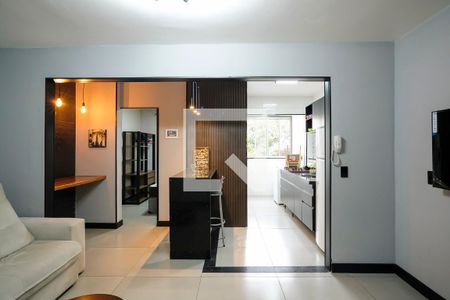 Sala de apartamento para alugar com 1 quarto, 48m² em Barcelona, São Caetano do Sul