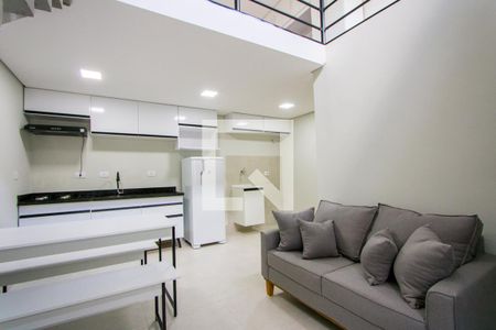 Sala/Cozinha/Área de serviço de apartamento para alugar com 1 quarto, 35m² em Silveira, Santo André