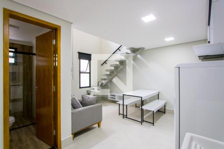 Sala/Cozinha/Área de serviço de apartamento para alugar com 1 quarto, 35m² em Silveira, Santo André