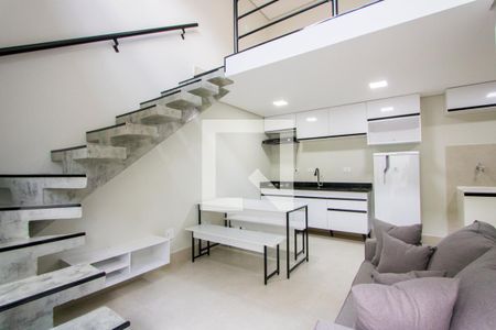 Sala/Cozinha/Área de serviço de apartamento para alugar com 1 quarto, 35m² em Silveira, Santo André