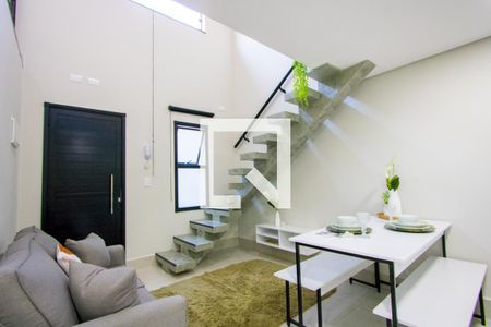 Sala/Cozinha/Área de serviço de kitnet/studio para alugar com 1 quarto, 35m² em Silveira, Santo André