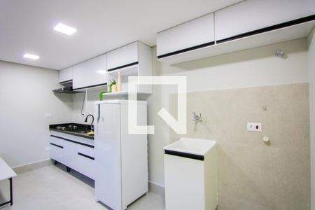 Sala/Cozinha/Área de serviço de kitnet/studio para alugar com 1 quarto, 35m² em Silveira, Santo André