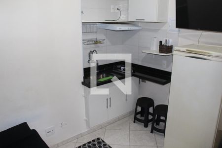 Cozinha de kitnet/studio para alugar com 1 quarto, 18m² em Centro, Rio de Janeiro