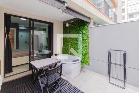 Studio para alugar com 36m², 1 quarto e sem vagaVaranda