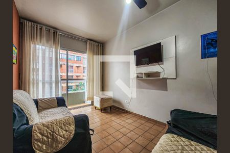 Sala de apartamento para alugar com 1 quarto, 120m² em Enseada, Guarujá