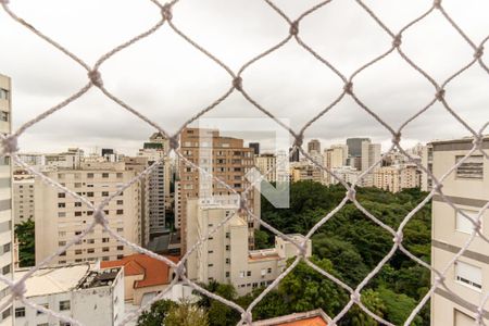 Sala - Vista de apartamento para alugar com 3 quartos, 137m² em Higienópolis, São Paulo