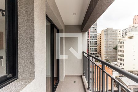 Varanda de kitnet/studio à venda com 1 quarto, 26m² em Vila Buarque, São Paulo