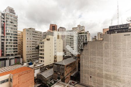 Vista da Varanda de kitnet/studio à venda com 1 quarto, 26m² em Vila Buarque, São Paulo