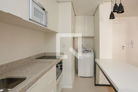 Cozinha de apartamento para alugar com 1 quarto, 37m² em Bom Fim, Porto Alegre