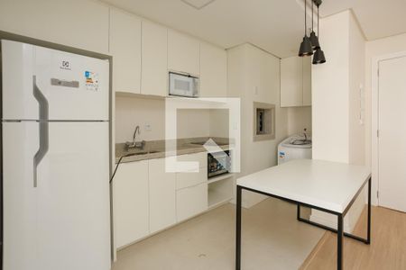 Cozinha de apartamento para alugar com 1 quarto, 37m² em Bom Fim, Porto Alegre