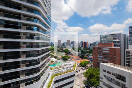 Vista da Varanda de kitnet/studio à venda com 1 quarto, 35m² em Pinheiros, São Paulo
