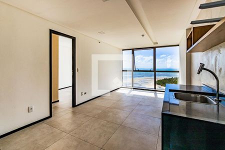 Sala e cozinha de apartamento para alugar com 2 quartos, 50m² em Aflitos, Recife