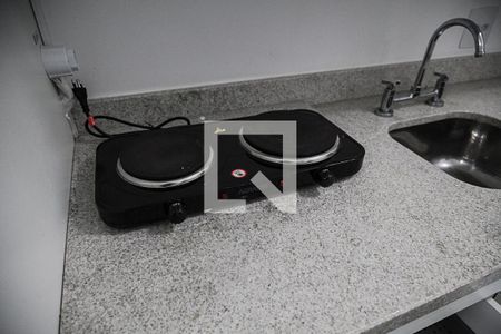 Studio para alugar com 34m², 1 quarto e sem vaga Studio para alugar com 34m², 1 quarto e sem vagaDetalhe da cozinha