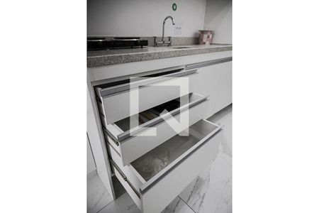 Studio para alugar com 34m², 1 quarto e sem vaga Studio para alugar com 34m², 1 quarto e sem vagaCozinha - Armários