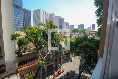 Vista da Varanda de kitnet/studio à venda com 1 quarto, 40m² em Centro, Rio de Janeiro