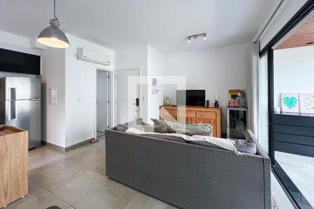 Sala de apartamento para alugar com 1 quarto, 62m² em Vila Olímpia, São Paulo