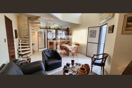 Sala de apartamento para alugar com 1 quarto, 117m² em Ponta da Praia, Santos